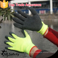 SRSAFETY 10 Gauge Polycotton beschichtete blaue Latex Palm Handling Latex Handschuhe